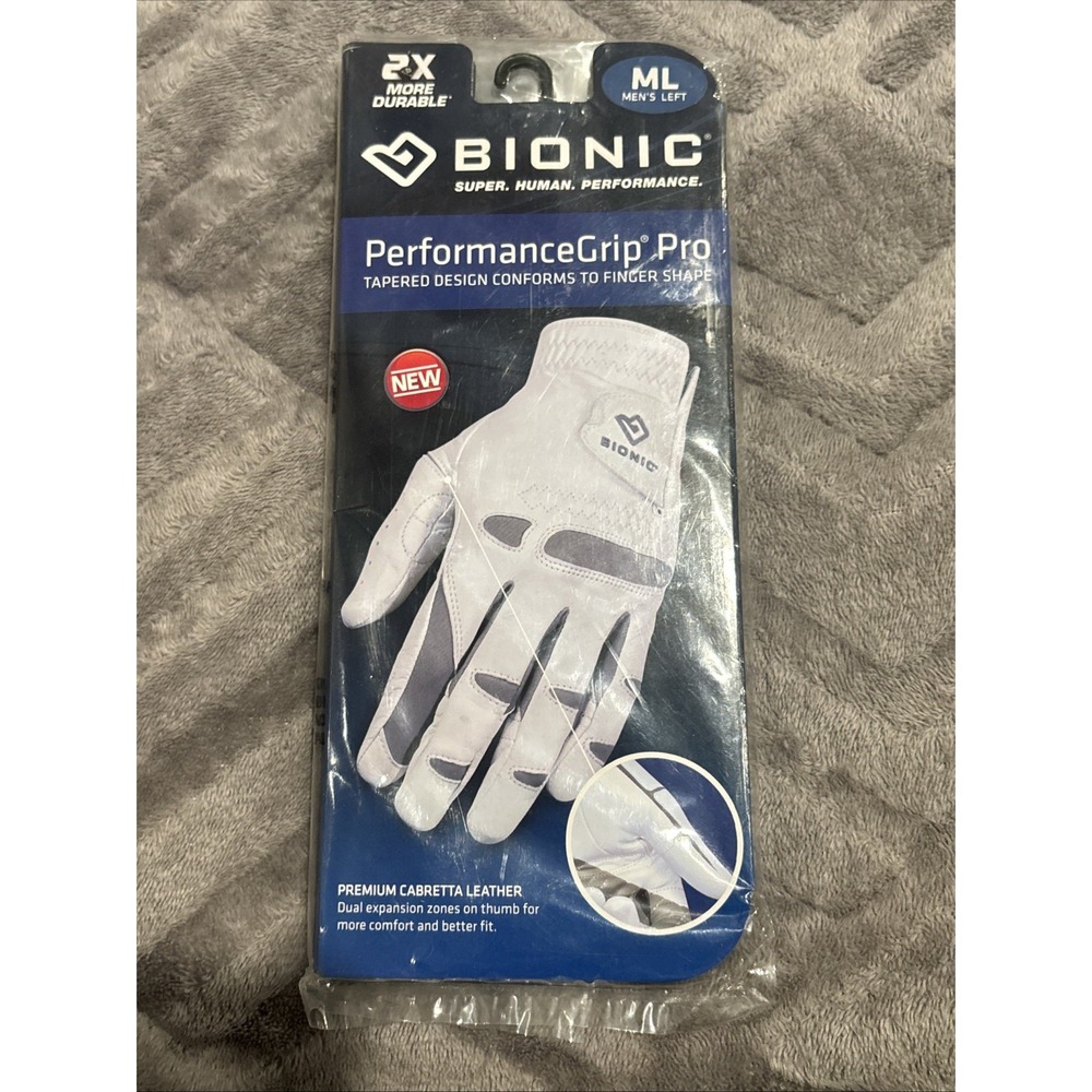Men's Performance Grip Pro Premium Leather Golf Glove‎ (Medium/Large, Left)